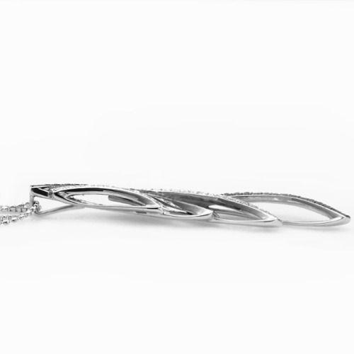 詰込福袋開催中 ブラックダイヤ ローズカットダイヤラインペンダント