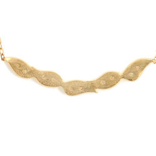 K18WGチェーンPT900ダイヤモンドデザインアンクレット