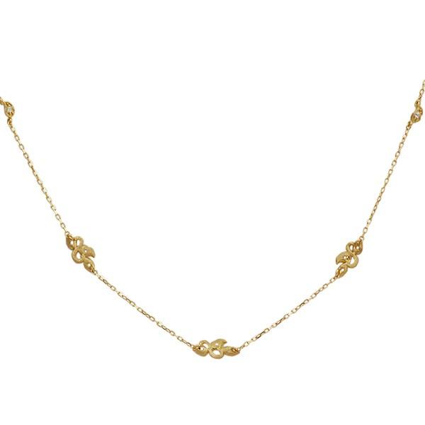 ローズカットダイヤチェーンネックレス「ボタニカル」 PT900 K18 K10対応 誕生石 4月の画像