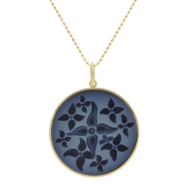 あすつく　カメオペンダントトップ「古風」K10YG　 |  | 03