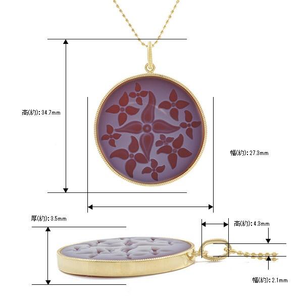 あすつく　カメオペンダントトップ「古風」K10YG　 |  | 08