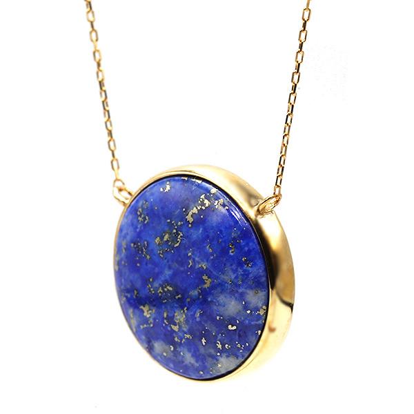 あすつく K10YG 16mm ラピスラズリ ペンダント ネックレス earth 誕生石12月 |  | 02