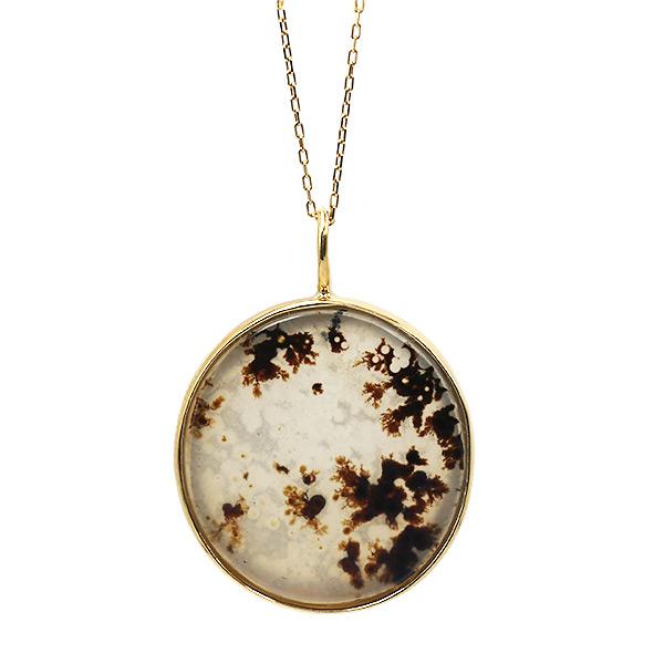 あすつく SV925 イエローメッキ デンドライトアゲート ペンダントトップ |  | 01