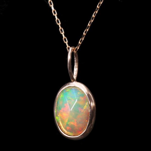 エチオピアオパール ペンダントトップ k10 ☆K10極上大粒エチオピア産