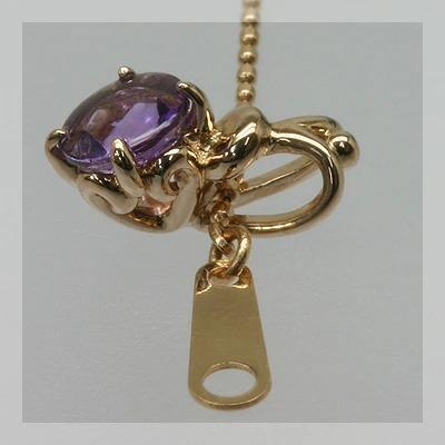 クーポン登場 ５ミリアメシスト&rsquo;バフトップ&rsquo;デコラティブペンダント トップ PT900 K18 K10対応 誕生石 2月