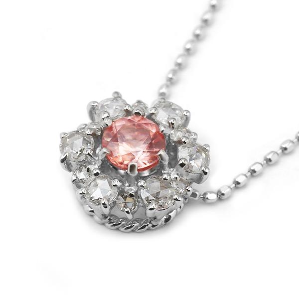 ロードクロサイト ローズカットダイヤモンド ペンダントトップ オッティモ PT900 K18 K10対応 |  | 02