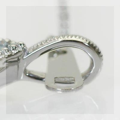 アクアマリン ローズカットダイヤモンドペンダントトップ ボヌール チェーン無し 誕生石 3月 PT900 K18 K10対応の画像