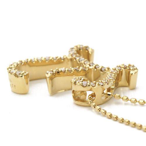 ダイヤモンドイニシャルペンダントトップ Ｅ” 誕生石 4月 PT900 K18 K10対応の画像