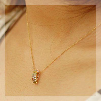 アルルカン マルチカラーパヴェペンダントトップ シャーベット チェーン無し  PT900 K18 K10対応の画像