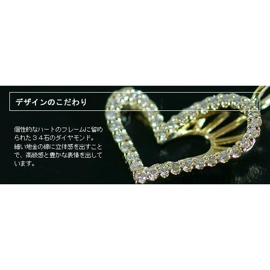 オーロ ダイヤモンド オープンハート ペンダントトップ 誕生石 4月