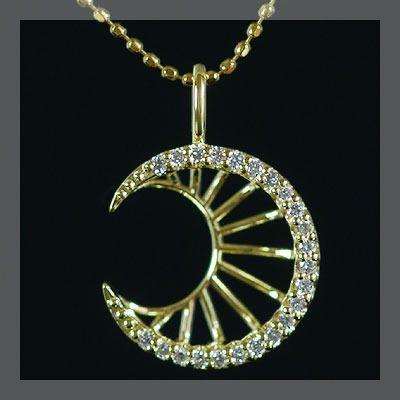 ペンダントヘッドPt900 月モチーフ