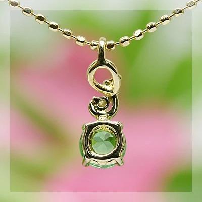 グリーンガーネット ヴィーナスライン”ダイヤモンドペンダントトップ 誕生石 1月 PT900 K18 K10対応 |  | 03