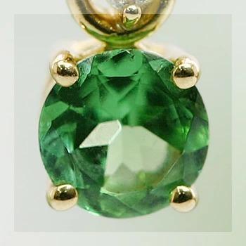 グリーンガーネット ヴィーナスライン”ダイヤモンドペンダントトップ 誕生石 1月 PT900 K18 K10対応 |  | 04