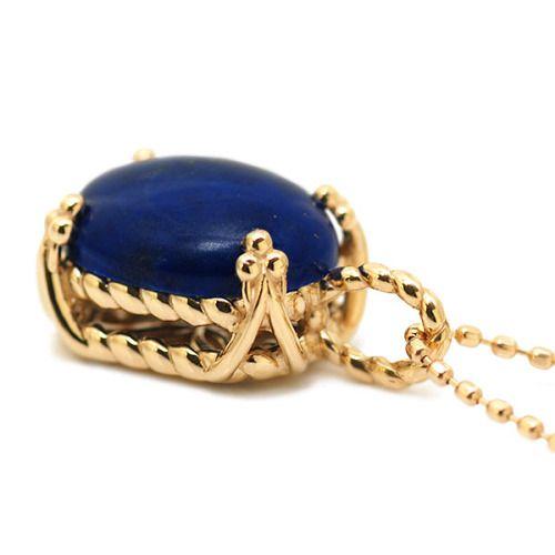 ラピスラズリ ペンダントトップ クエルダ 誕生石 12月 PT900 K18 K10対応の画像