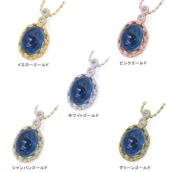ロンドンブルートパーズ ローズカットダイヤ ペンダントトップ レースアンティーク PT900 K18 K10対応の画像