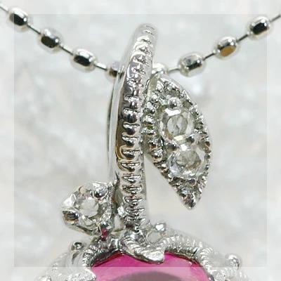 ピンクトルマリン8 10 ペンダントトップ 誕生石 10月 春色ピンク PT900 K18 K10対応の画像