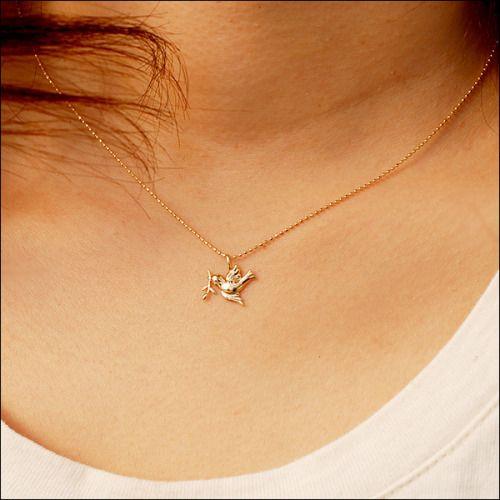 K18 ペンダントトップ 鳩とオリーブ チェーン無し おしゃれ