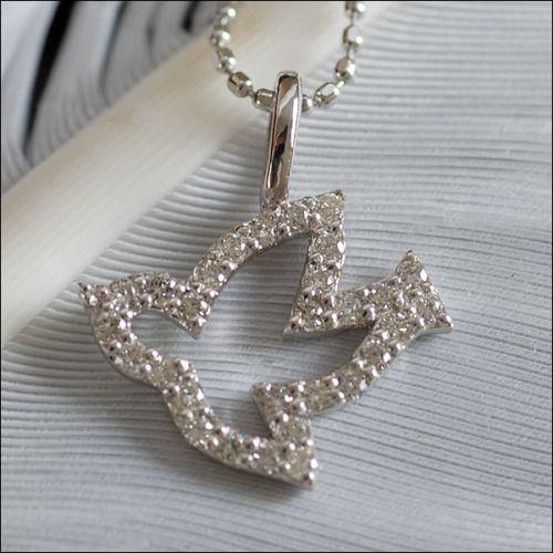 GINZA TANAKA ダイヤモンド 鳩ペンダントトップ GINZA TANAKA