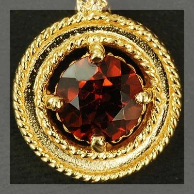 P10％中 アルマンダインガーネット アンティークサークル ペンダントトップ チェーン無し 誕生石 1月 PT900 K18 K10対応 |  | 05
