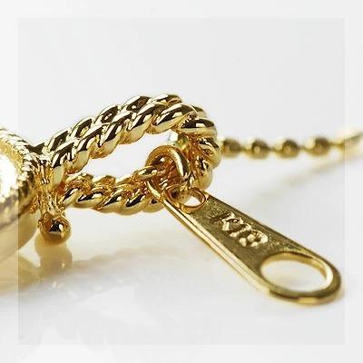 ペリドット アンティークサークル ペンダントトップ チェーン無し PT900 K18 K10対応の画像