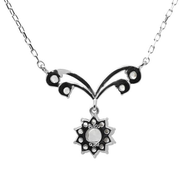 パリュール ローズカットダイヤモンド ペンダント ネックレス チェーン付 PT900 K18 K10対応 |  | 03