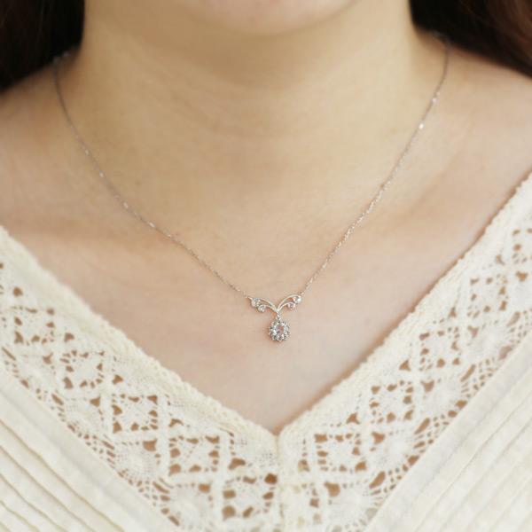 パリュール ローズカットダイヤモンド ペンダント ネックレス チェーン付 PT900 K18 K10対応 |  | 05