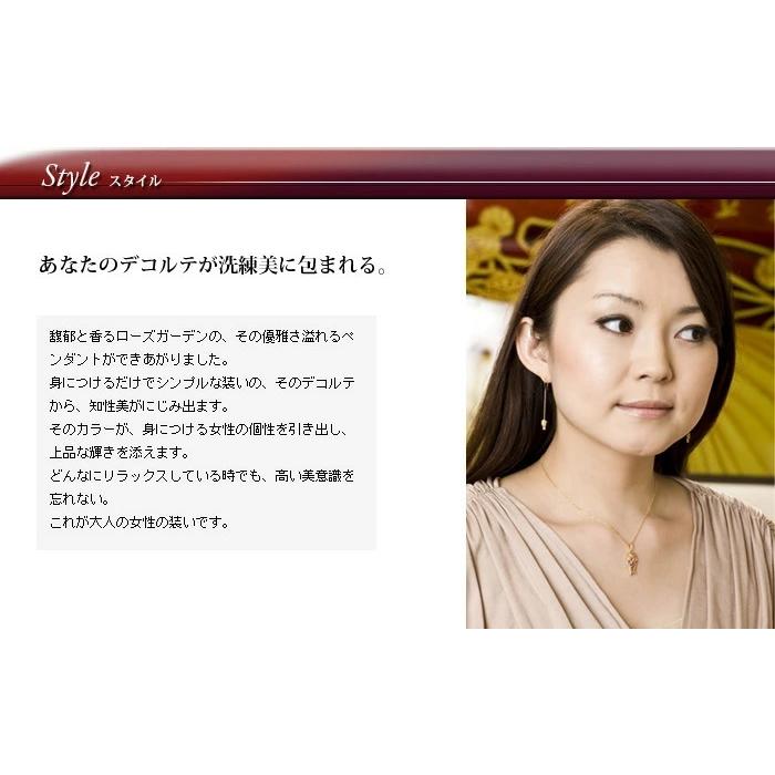 薔薇のつぼみ マルチカラーローズカットダイヤモンドペンダントトップ PT900 K18 K10対応 春色ピンクの画像