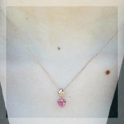大人フェミニンピンクトルマリントリリアントペンダント トップ 誕生石 10月 春色ピンク PT900 K18 K10対応 |  | 02