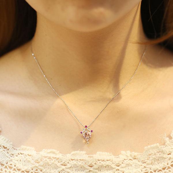 1/美品 K18PG ピンクゴールド モルガナイト2.30ct ペンダントトップ 1/美品 K18PG ピンクゴールド モルガナイト2.30ct ペンダント