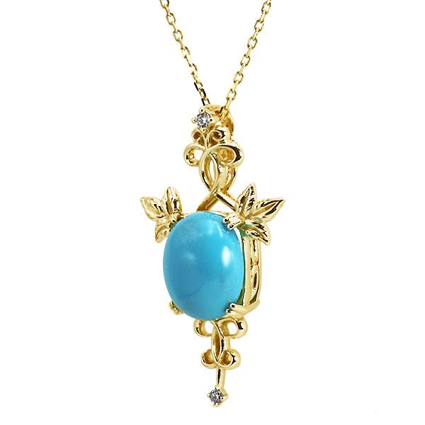 レディース スリーピングビューティー産 ターコイズ ダイヤモンド ペンダントトップ PT900 K18 K10対応 xmas クリスマス bfcp10 1石 ターコイズ