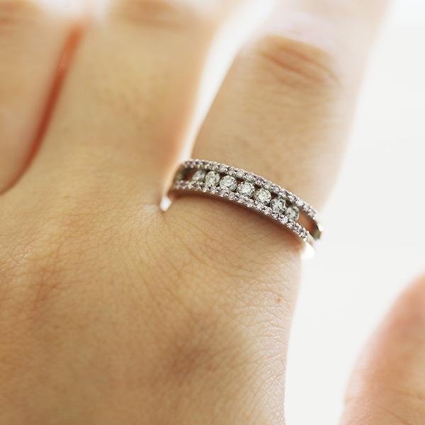 pt900 ピンクダイヤモンドパヴェリング 11.5号 pt900 ピンクダイヤモンドパヴェリング 11.5号