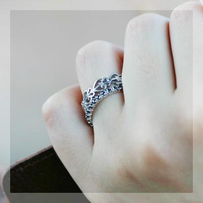 ゴシック ハート リング おしゃれ ファッション 女性 記念日 ギフト プレゼント 誕生石 PT900 K18 K10対応の画像