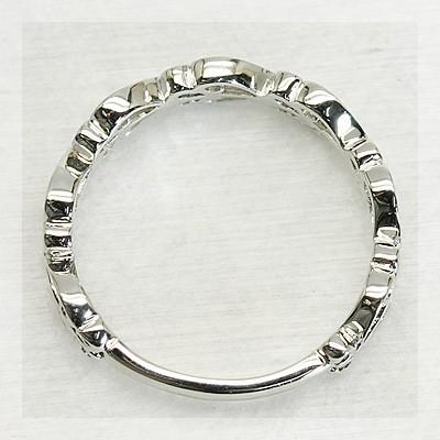 ゴシック ハート リング おしゃれ ファッション 女性 記念日 ギフト プレゼント 誕生石 PT900 K18 K10対応の画像