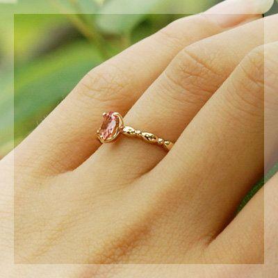 タンザニア産ピンクスピネル“ドラマティック”リング PT900 K18 K10対応 春色ピンクの画像