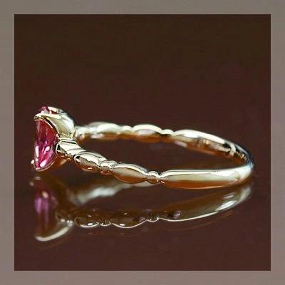タンザニア産ピンクスピネル“ドラマティック”リング PT900 K18 K10対応 春色ピンクの画像