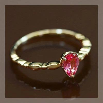 タンザニア産ピンクスピネル“ドラマティック”リング PT900 K18 K10対応 春色ピンクの画像