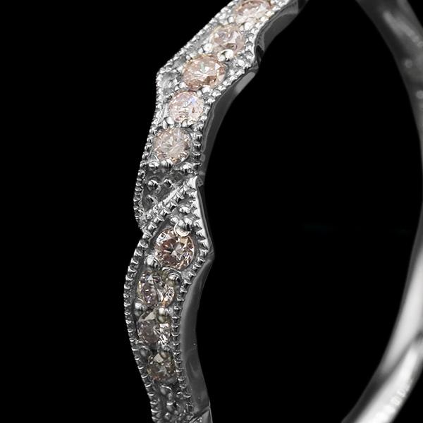 指輪 数量限定 白梅 ピンクダイヤモンド リング ブルーノ  PT900 K18 K10対応 誕生石4月の画像