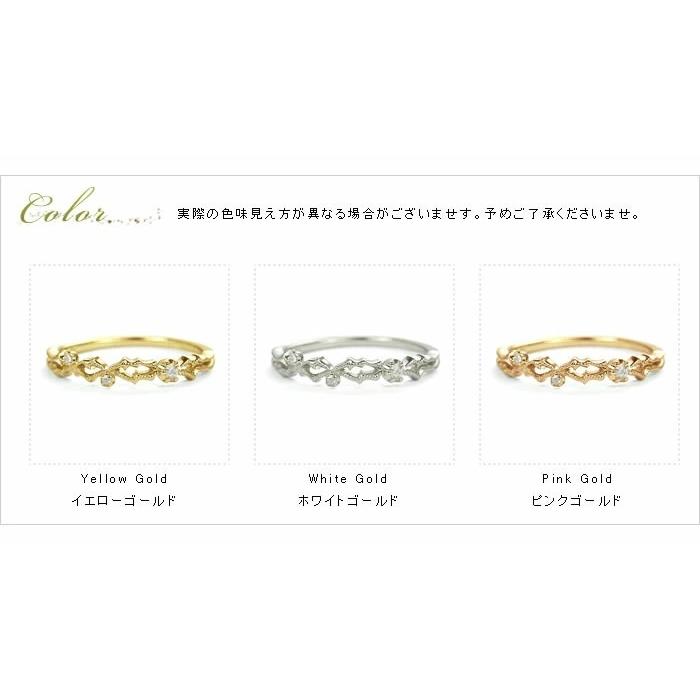 ローズカットダイヤモンド リング PT900 K18 K10対応 誕生石 4月の画像