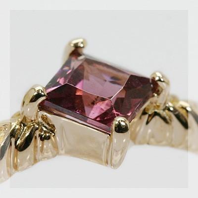 Pt900 天然ロードナイトガーネットリング2.18ct1月誕生石