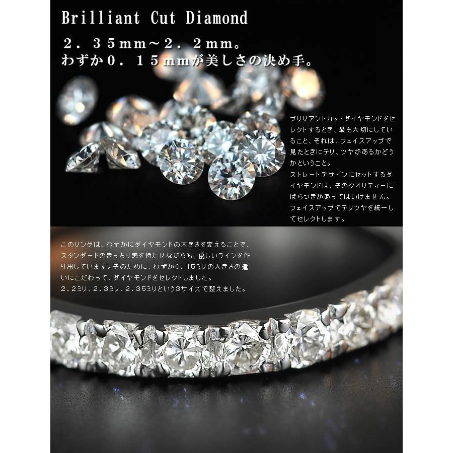 こだわりのセッティング ブリリアントカットダイヤモンドリング PT900 K18 K10対応 誕生石 4月の画像