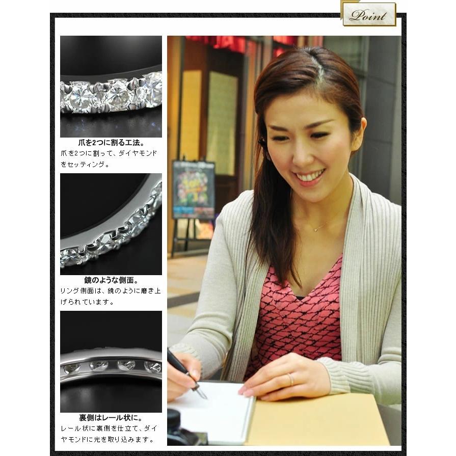 こだわりのセッティング ブリリアントカットダイヤモンドリング PT900 K18 K10対応 誕生石 4月の画像