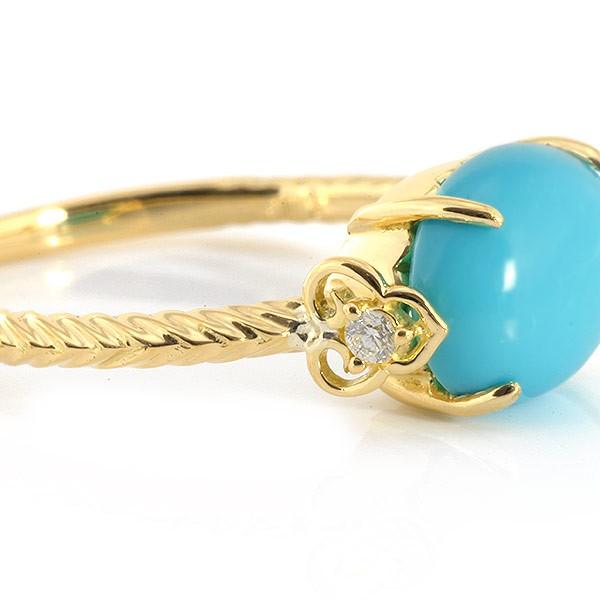 スリーピングビューティー産 ターコイズ ダイヤモンド シノワ