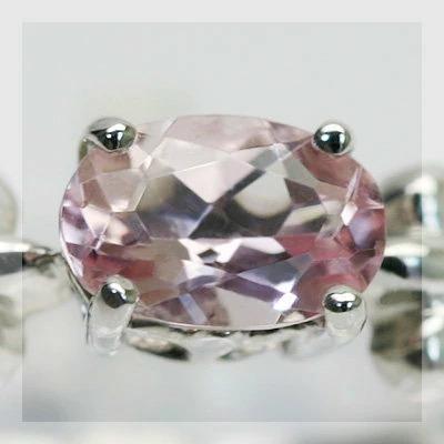 モルガナイト トップカラー リリー デコール リング PT900 K18 K10対応 春色ピンクの画像