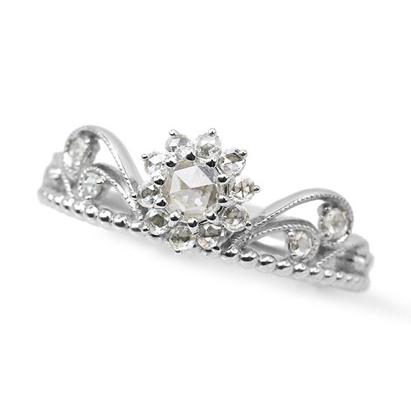 ローズカットダイヤモンド リング 王妃のパリュール 指輪 PT900 K18 K10対応 |  | 01