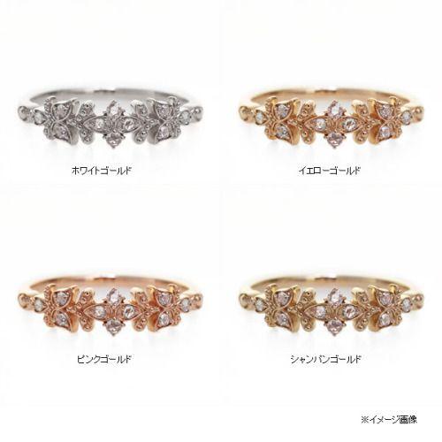 ローズカットダイヤリング アラビアンオーナメント PT900 K18 K10対応  誕生石 4月の画像
