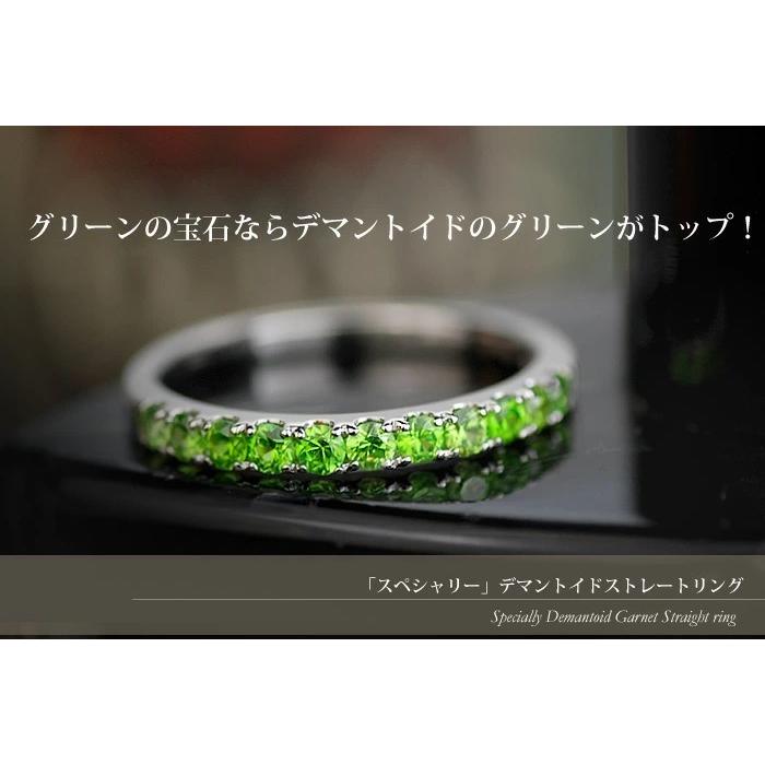 P+10％中 スペシャリー デマントイドガーネット　ストレートリング PT900 K18 K10対応 誕生石 1月 |  | 03