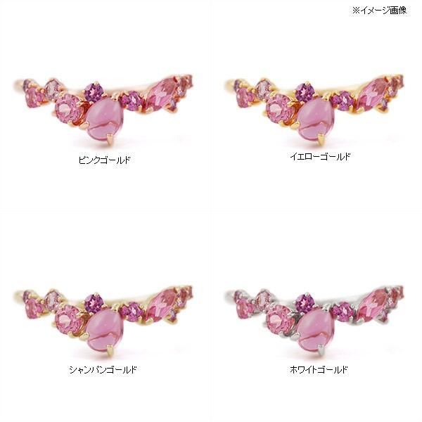 ピンクトルマリン ピンクスピネルリング 薔薇のエッセンス PT900