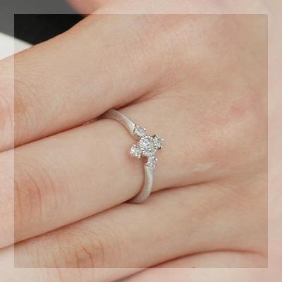 ローズカットダイヤモンド ゴシッククロス リング PT900 K18 K10対応の画像