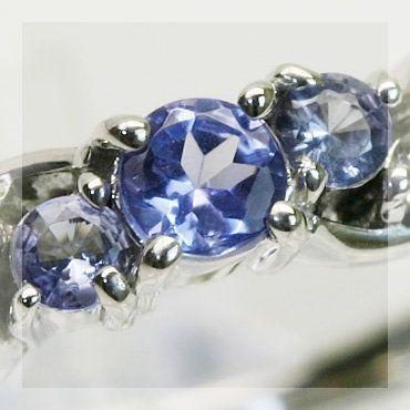 タンザナイト ダイヤモンド リング フルエンテ PT900 K18 K10対応 誕生石 4月 12月の画像