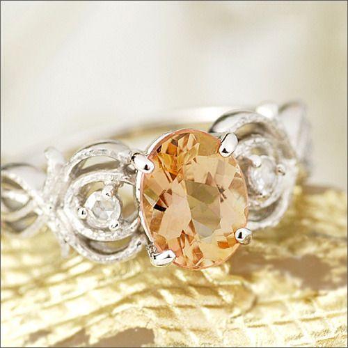 インペリアルトパーズ リング　13号 値下げK18YGインペリアルトパーズリング13号